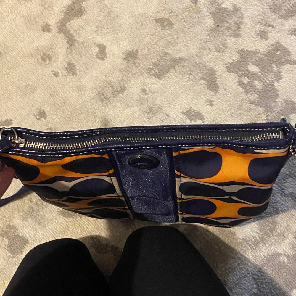 Coach Blue and Orange Crossbody Bag - Picture 7 of 11